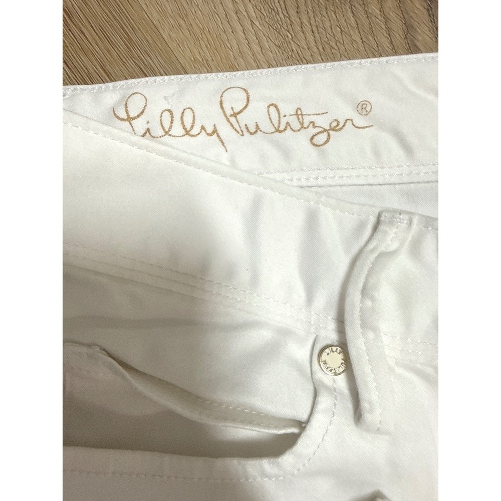 Lilly Pulitzer (white) Worth Skinny Pants Women Size 8 Slim Fit - Picture 3 of 8